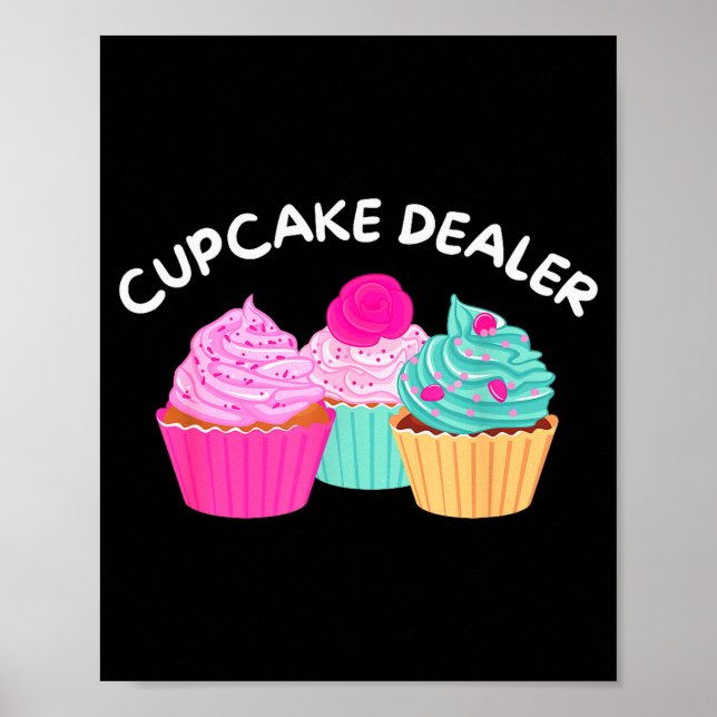 Cupcake Er - Funny Cupcake Baker Pastry Baking Gif Poster (Front)