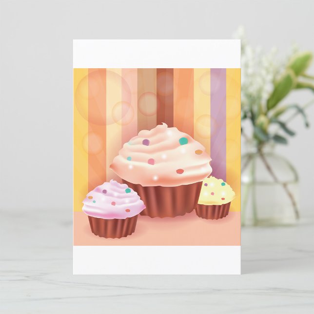 Cupcake Fantasy Colourful Sweet Treats  Invitation (Creator Uploaded)