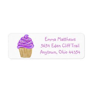 Cupcake Fun Return Address Labels