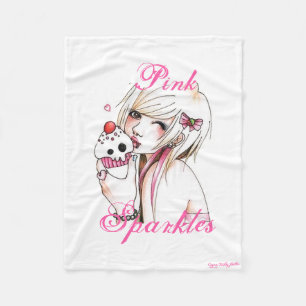 Cupcake Girl Fleece Blanket