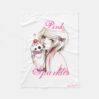 Cupcake Girl Fleece Blanket