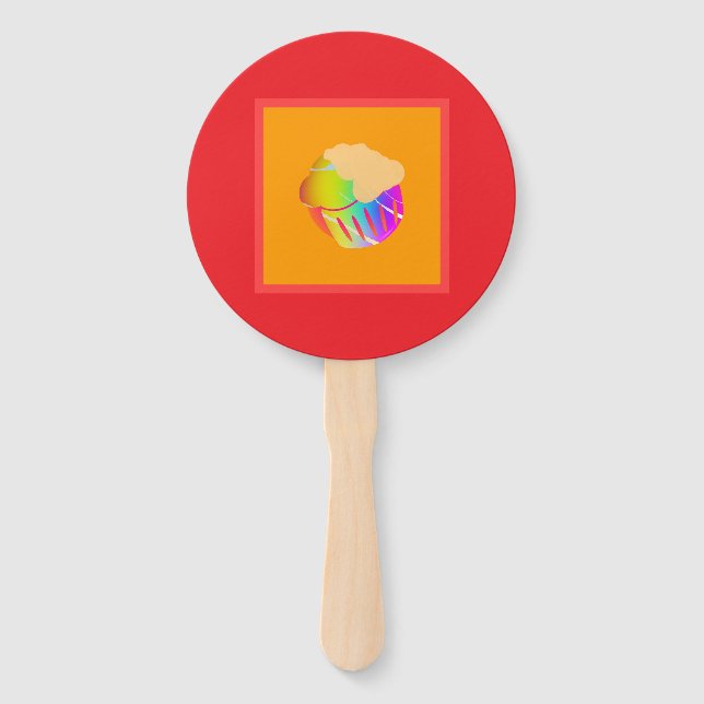 Cupcake  hand fan (Front)