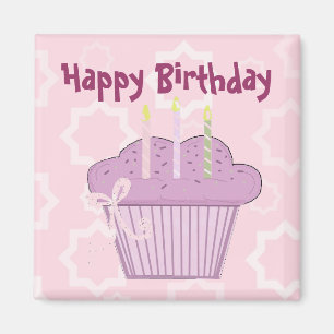 Cupcake Happy Birthday Magnet