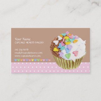 Cupcake Hearts Business Card