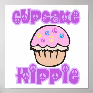 Cupcake Hippie Poster