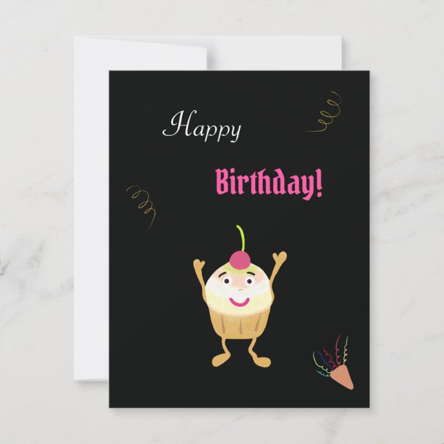 Cupcake  holiday card (Front)