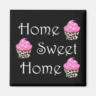 Cupcake "Home Sweet Home" Magnet