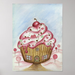 Cupcake House Poster