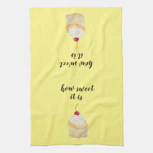Cupcake How Sweet It Is Kitchen Towel