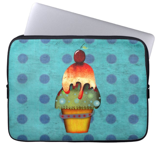 Cupcake ice cream Neoprene Bag (Front)