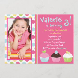 Cupcake Invitation / Cupcake Invitation Photo