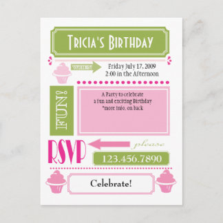 Cupcake Invite