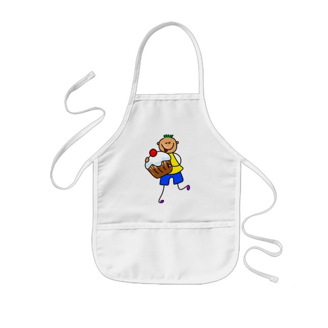 cupcake kid kids apron (Front)