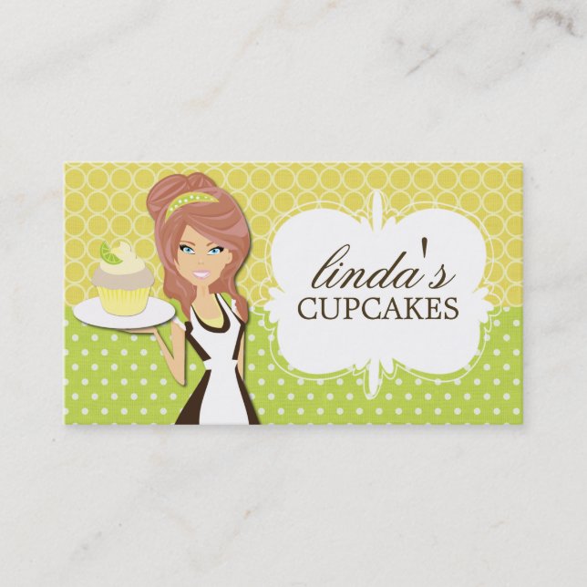 Cupcake Lady Business Cards (Front)