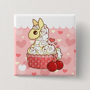 Cupcake Llama Button