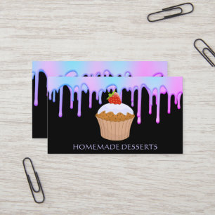 Cupcake Logo Bakery Chef,cute Business Card