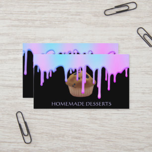Cupcake Logo Bakery Chef,cute Business Card