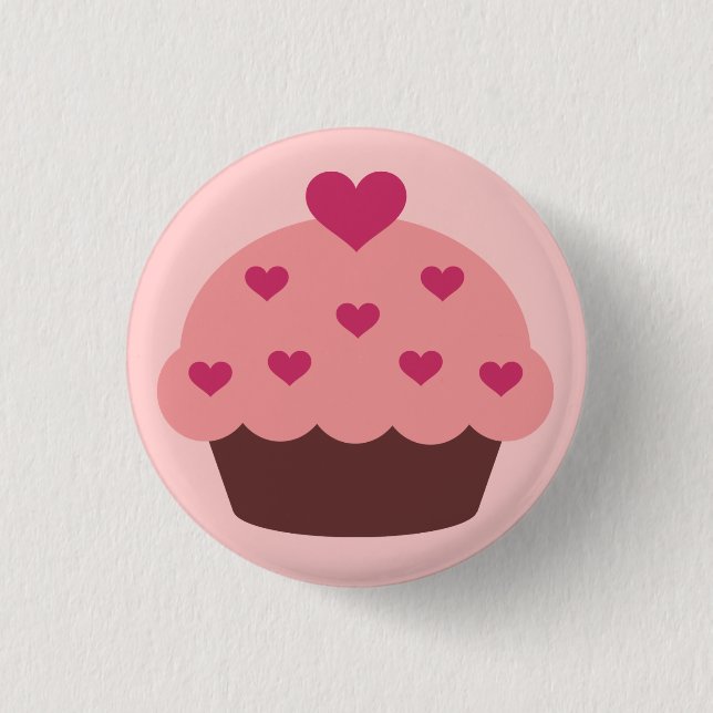 Cupcake Love Button (Front)