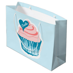 Cupcake Love custom text gift bag