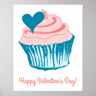 Cupcake Love custom text poster