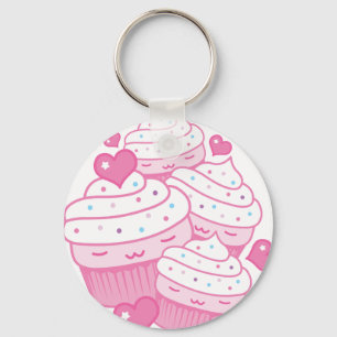 cupcake love key ring