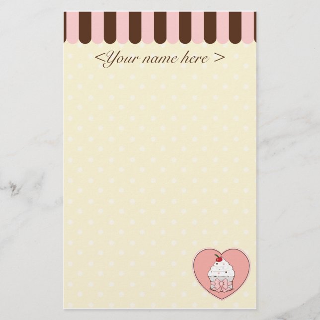 Cupcake Love Stationery (Front)