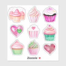 Cupcake Love Stickers - Collection 1