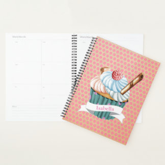 cupcake lovers retro style planner