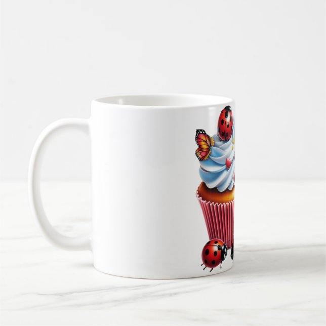 Cupcake Marienkäfer Coffee Mug (Left)