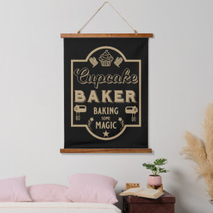Cupcake Master Baker Hanging Tapestry