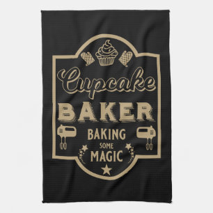 Cupcake Master Baker Tea Towel