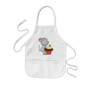 Cupcake Mouse apron
