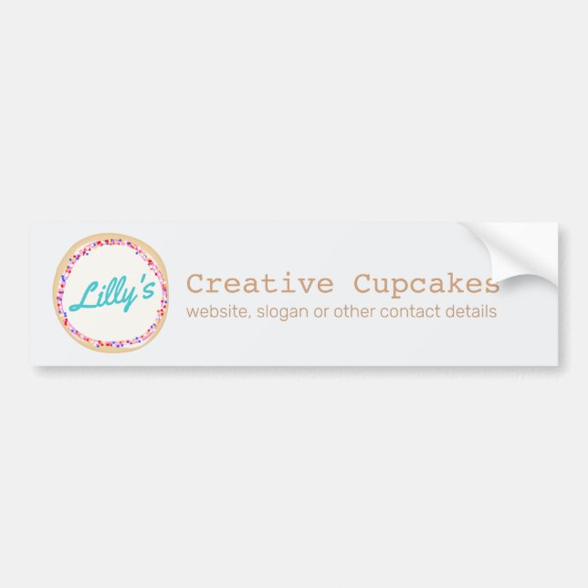 Cupcake or Cookie Decorator Bumper Sticker (Front)