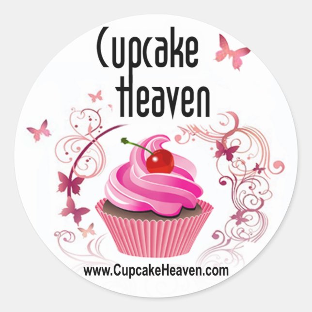 Cupcake Packaging Sticker "Cupcake Heaven" (Front)