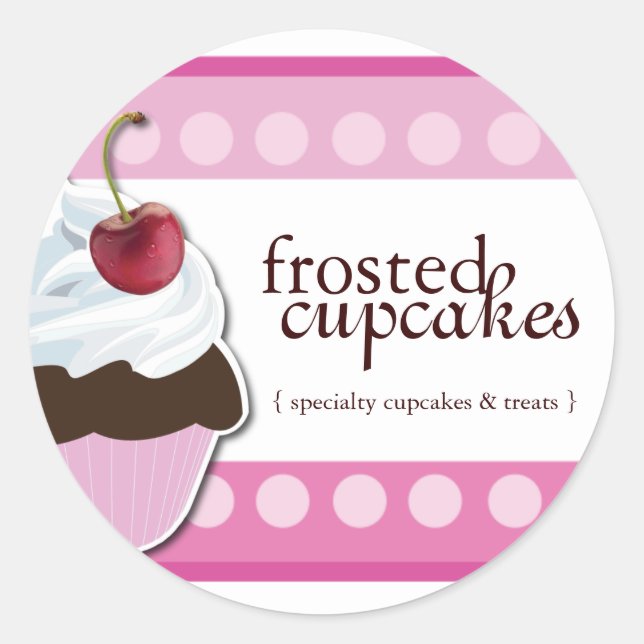 Cupcake Packaging Stickers (Front)