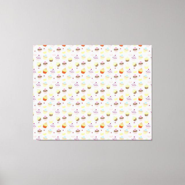 Cupcake Party Canvas Print (Front)