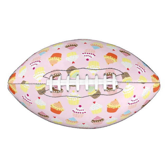 Cupcake Party Football American Football (Front)