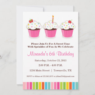 Cupcake Party Invitation