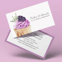 Cupcake Pastry Chef Bakery Business Card