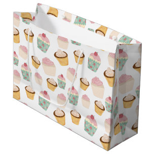 Cupcake Pattern Large Gift Bag