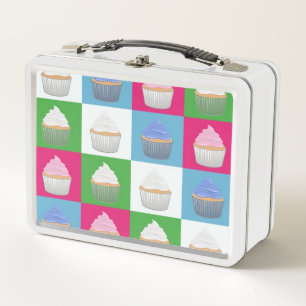 Cupcake Pattern  Metal Lunch Box