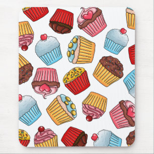 Cupcake Pattern Mouse Mat