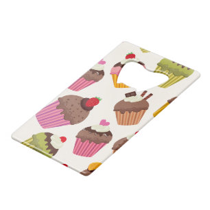 Cupcake Pattern, Muffin Pattern, Chocolate, Hearts