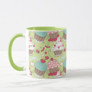 Cupcake pattern mug