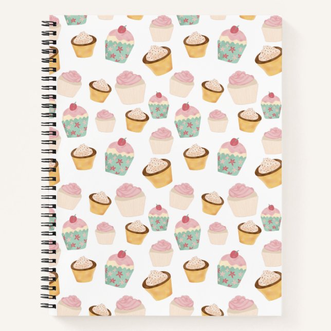 Cupcake Pattern Notebook (Front)