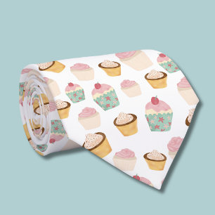 Cupcake Pattern Tie