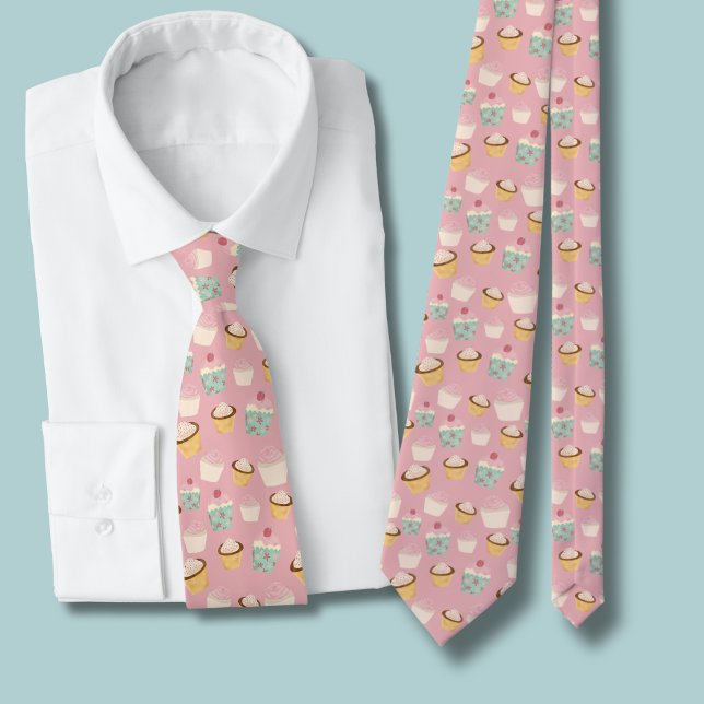 Cupcake Pattern Tie (cupcake pattern tie )