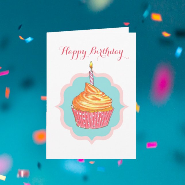 Cupcake Personalised Birthday Card (Creator Uploaded)