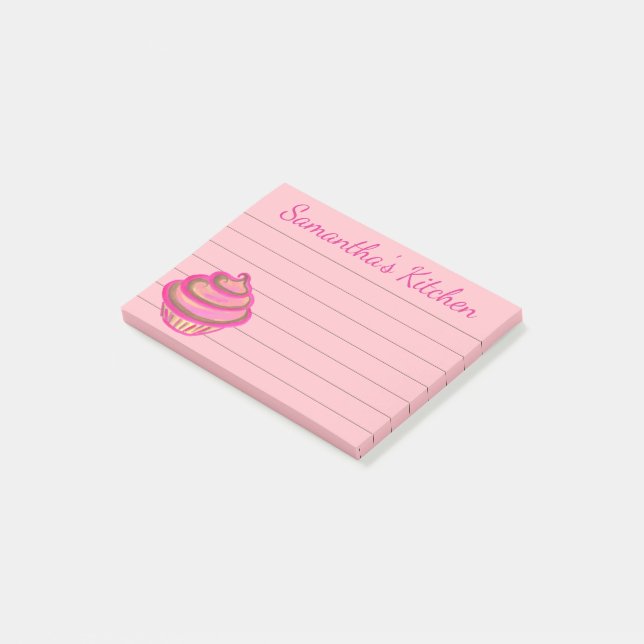 Cupcake Post It Notes Gift (Angled)