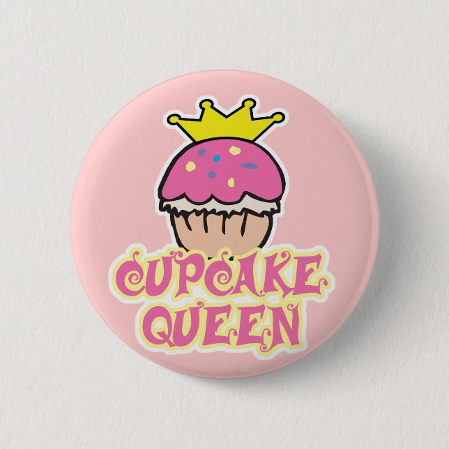 Cupcake Queen 6 Cm Round Badge (Front)